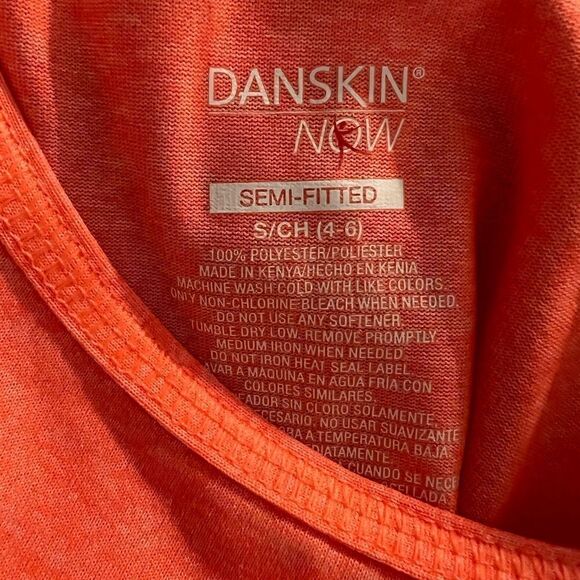 Danskin now size small orange tank top - Picture 3 of 3